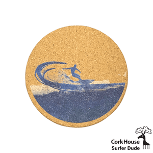 CorkHouse Coasters Surfer Dude Set of 6 Printed Coasters - Various Patterns