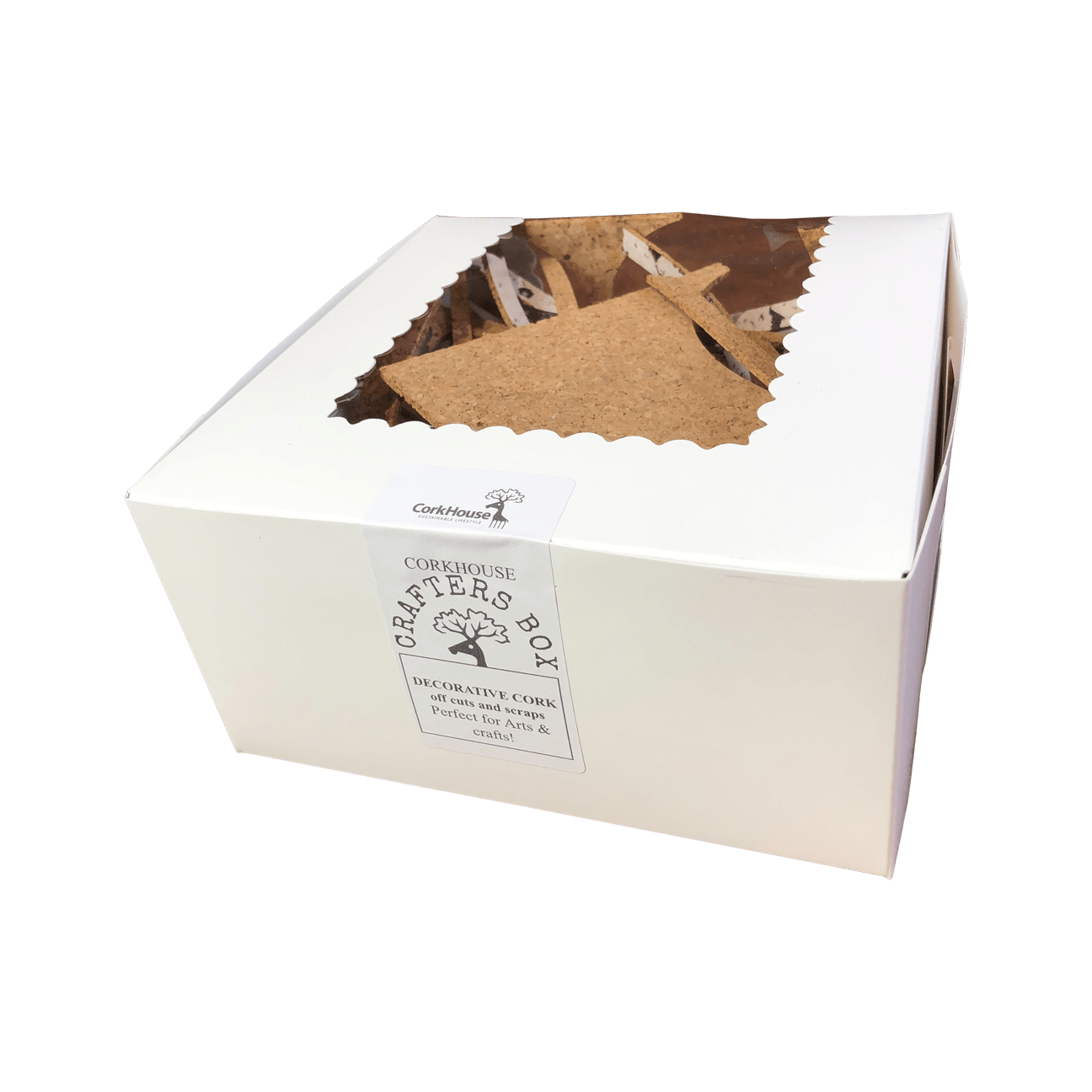 CorkHouse Cork Scrap Box 0.5 Lb. CorkHouse CRAFTERS BOX Cork Scraps Box for crafting - POS ONLY