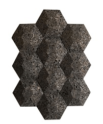 CorkHouse Cork Wall Tiles - Countour Acoustic Hexagon