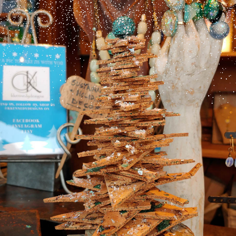 Crafty Thrifty Mini Cork Christmas Tree | Guest Blog KKennedy Designs