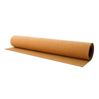 This pre-cut cork roll is partially rolled and shows the flexibility of cork. 