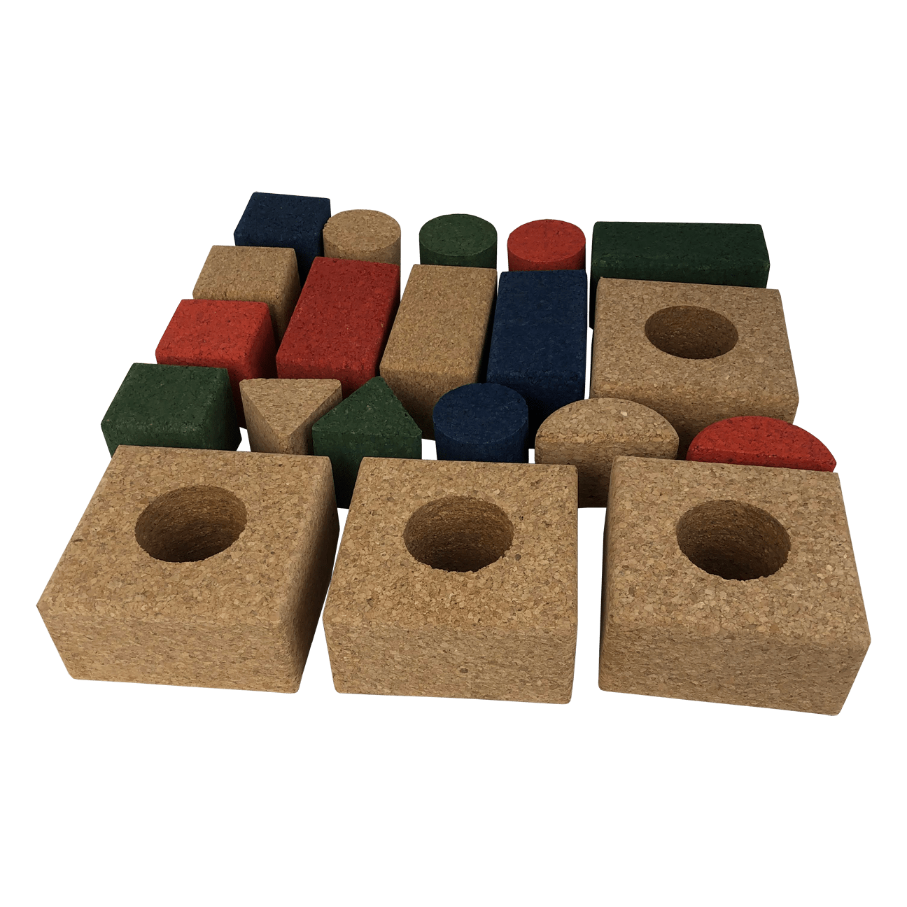 Cork Building Blocks for Kids - 20 Piece Set - CorkHouse