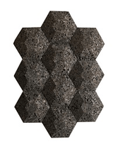 CorkHouse Cork Wall Tiles - Countour Acoustic Hexagon