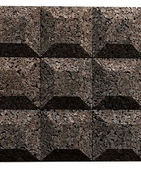 CorkHouse Cork Wall Tiles - Countour Acoustic Square