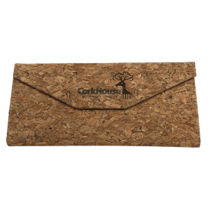 The corkhouse fold flat sunglass case folded to its collapsed flat shape. 