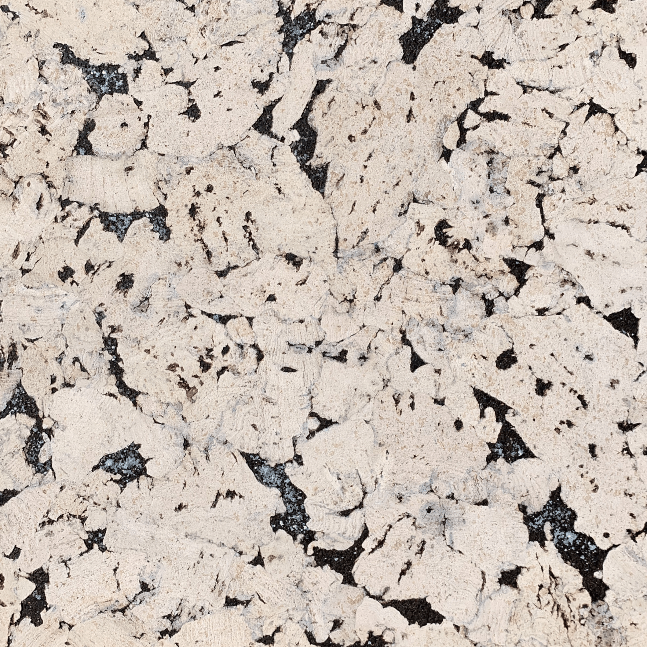 White and natural color designer Cork wall tiles