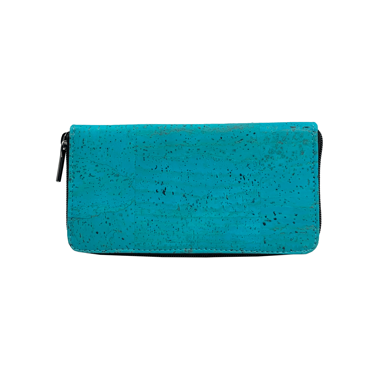 CorkHouse Wallet Light Blue Zip Around Cork Wallet