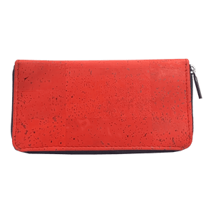 CorkHouse Wallet Red Zip Around Cork Wallet