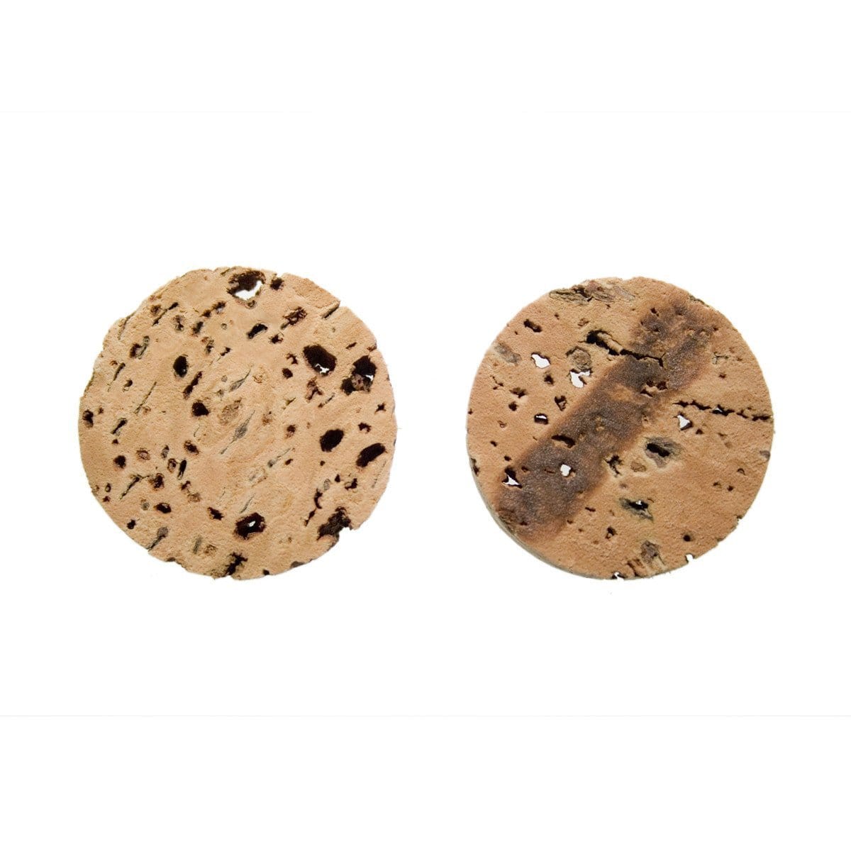 Natural Unvarnished Cork Crafting Discs – Pack of 10 - Naturally Anti-Microbial Hypoallergenic Sustainable Eco-Friendly Cork