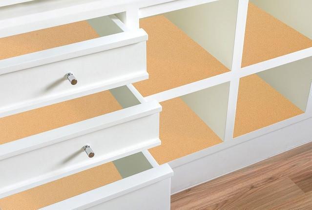 Cork Shelf Liner - Non-Adhesive - Naturally Anti-Microbial Hypoallergenic Sustainable Eco-Friendly Cork
